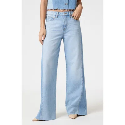 Mavi Jeans Malibu Wide Leg Jeans In Blocking Denim