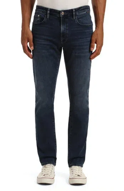 Mavi Jeans Marcus Slim Straight Leg Jeans In Deep Brushed Feather Blue