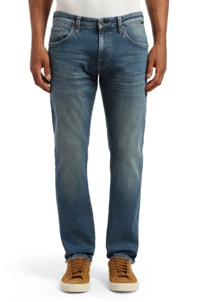 Mavi Jeans Marcus Slim Straight Leg Jeans In Mid Brushed Organic Selvedge
