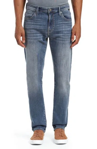 Mavi Jeans Marcus Slim Straight Leg Pants In Light Used Brushed Tucs