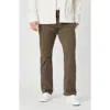 Mavi Jeans Zach Straight Leg Sateen Twill Pants In Brown