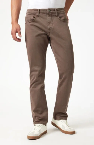 Mavi Jeans Matt Relaxed Straight Leg Twill Pants In Brown Casual Twill