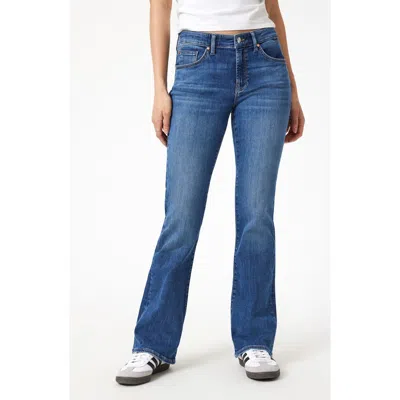 Mavi Jeans Molly High Waist Bootcut Jeans In Mid Brushed Flex Blue