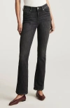 Mavi Jeans Anika Jeans In Dark Smoke Flex Blue In Black