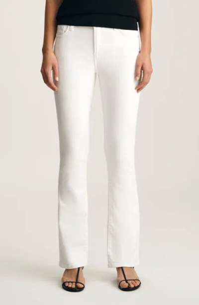 Mavi Jeans Molly Mid Rise Bootcut Jeans In White