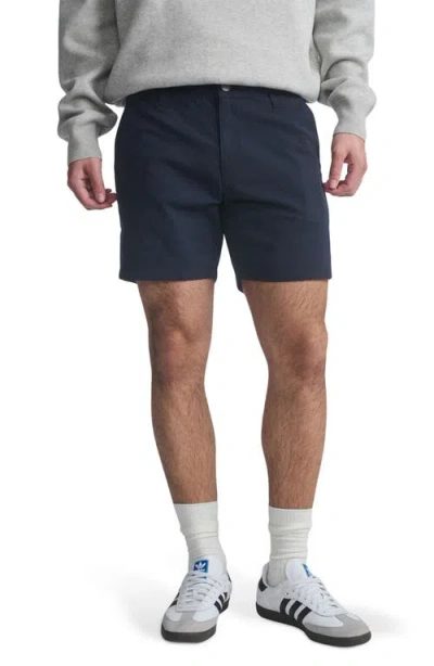 Mavi Jeans Nate Flat Front Seersucker Shorts In Navy Seersucker