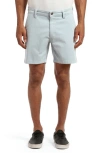 Mavi Jeans Nate Stretch Twill Flat Front Chino Shorts In Celestial Blue Twill