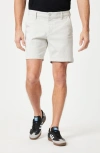 Mavi Jeans Nate Stretch Twill Flat Front Shorts In Oyster Mushroom Twill