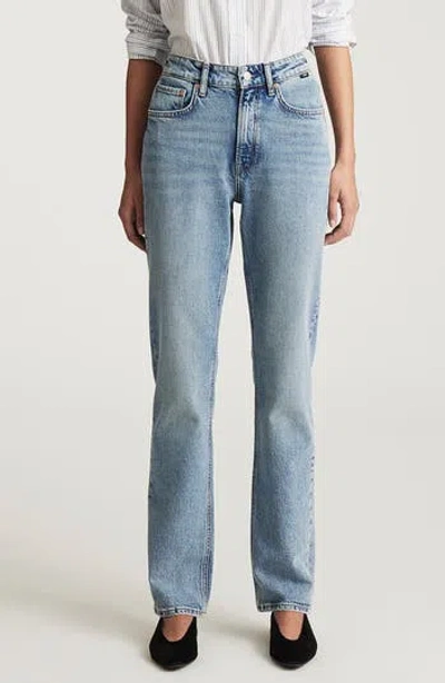Mavi Jeans New York High Waist Ankle Straight Leg Jeans In Dark Vintage Classic