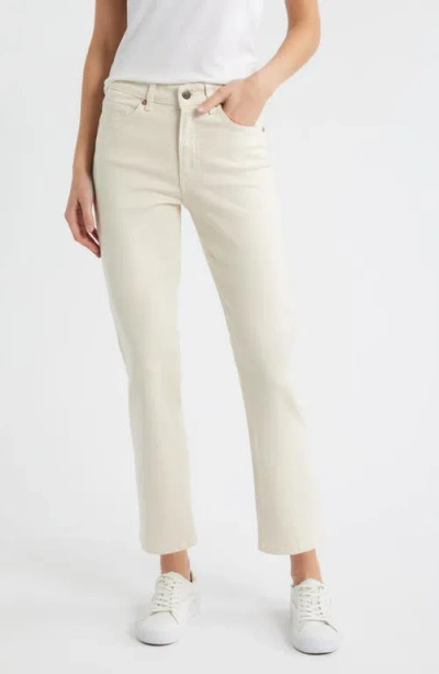 Mavi Jeans New York High Waist Straight Leg Crop Jeans In White