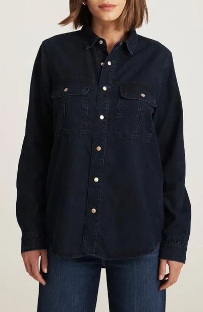 Mavi Jeans Nia Denim Shirt In Black