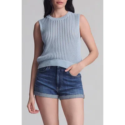 Mavi Jeans Niagara Rib Sleeveless Sweater In Blue