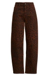 Mavi Jeans Nica High Waist Barrel Leg Jens In Brown
