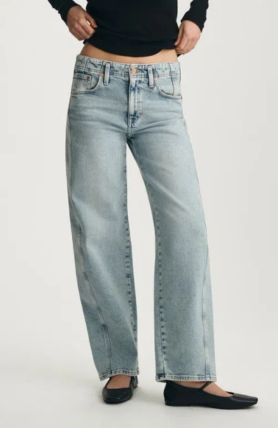 Mavi Jeans Nica Twist Seam High Waist Barrel Jeans In Blue