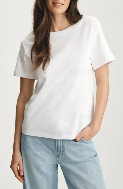 Mavi Jeans Nina Crewneck Cotton T-shirt In White
