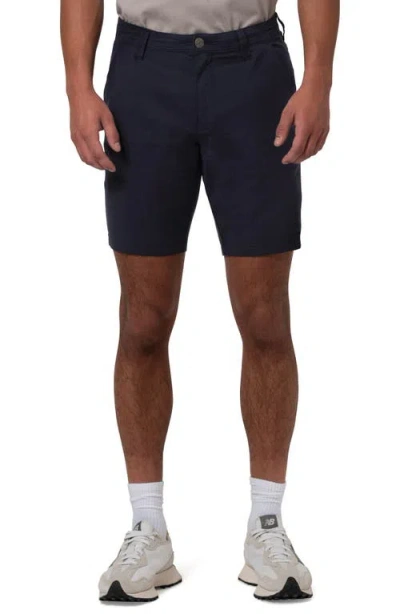 Mavi Jeans Noah Flat Front Seersucker Shorts In Navy Seersucker