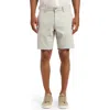Mavi Jeans Noah Pinstripe Flat Front Stretch Twill Shorts In Grey Stripe Linen