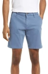 Mavi Jeans Noah Stretch Flat Front Shorts In Blue Horizon Twill