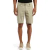 Mavi Jeans Noah Stretch Twill Flat Front Chino Shorts In Brown