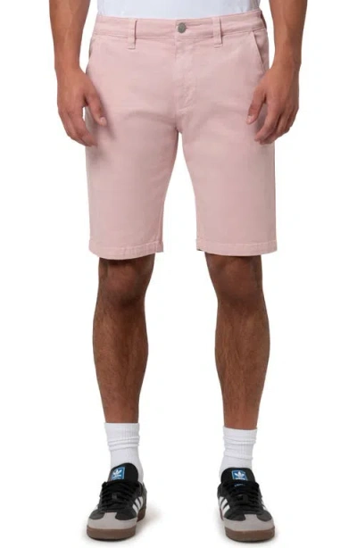 Mavi Jeans Noah Stretch Twill Flat Front Shorts In Pink
