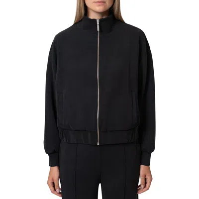 Mavi Jeans Oversized Zip Sweatshirt In Black