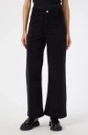 Mavi Jeans Paloma Marine High Waist Wide Leg Corduroy Pants
