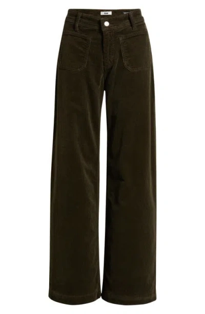 Mavi Jeans Paloma Marine Patch Pocket Corduroy Wide Leg Pants In Green