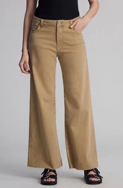 Mavi Jeans Paloma Mid Rise Wide Leg Jeans In Brown