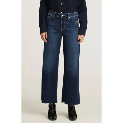 Mavi Jeans Paloma Raw Hem Wide Leg Jeans In Blue