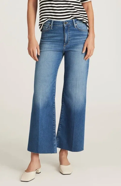 Mavi Jeans Paloma Raw Hem Wide Leg Jeans In Blue