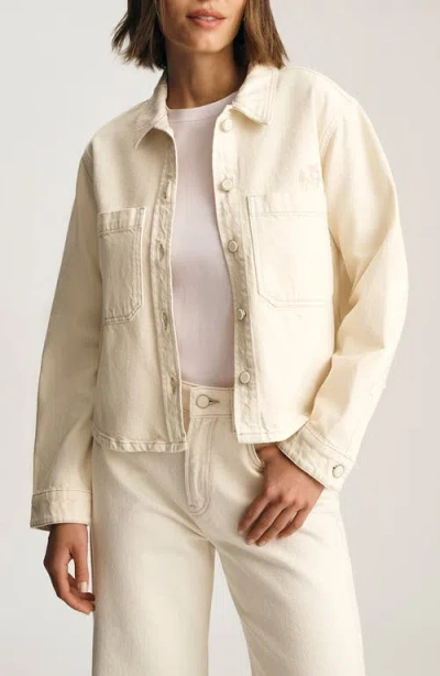Mavi Jeans Paola Denim Shirt Jacket In Neutral