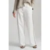 Mavi Jeans Piped High Waist Wide Leg Woven Pants In White