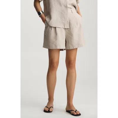 Mavi Jeans Pleated Trouser Shorts In Gray