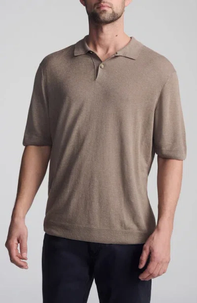 Mavi Jeans Polo Sweater In Brown
