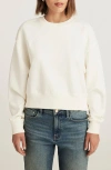 Mavi Jeans Raglan Crewneck Sweatshirt In White