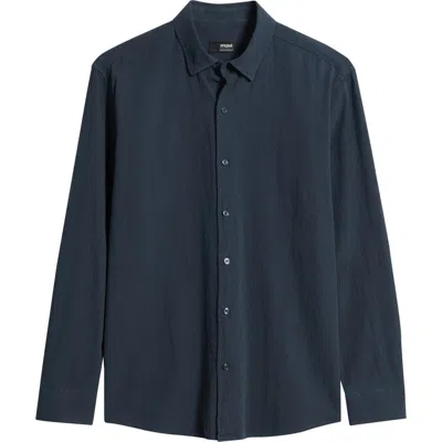 Mavi Jeans Regular Fit Cotton Button-up Shirt In Blue