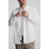 Mavi Jeans Regular Fit Stripe Button-up Shirt In White