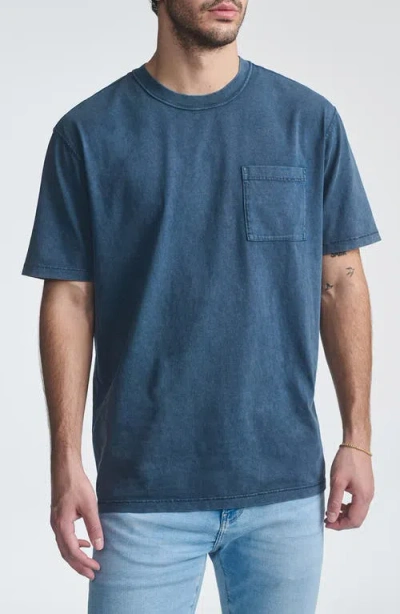 Mavi Jeans Relaxed Cotton Pocket T-shirt In Blue