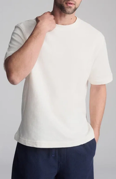 Mavi Jeans Relaxed Fit Cotton Slub T-shirt In White
