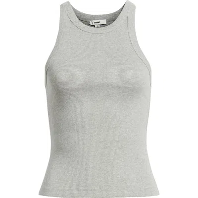 Mavi Jeans Rib Stretch Cotton Tank In Animal Print