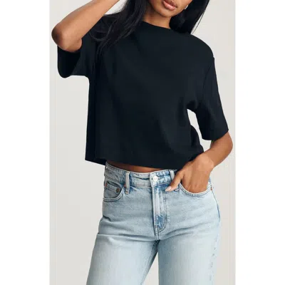 Mavi Jeans Riley Crewneck T-shirt In Black