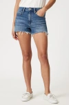 Mavi Jeans Rosie High Waist Fray Hem Cutoff Denim Shorts