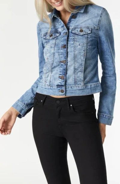 Mavi Jeans Samantha Denim Trucker Jacket In Bleach Random Nolita