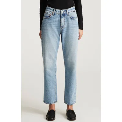 Mavi Jeans Savannah High Waist Straight Leg Jeans In Blue