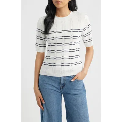 Mavi Jeans Short Sleeve Sweater In Blue