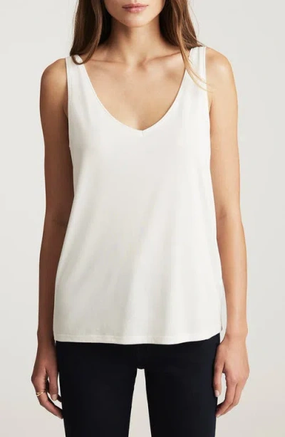Mavi Jeans Slim Fit Lace Trim Tank In White
