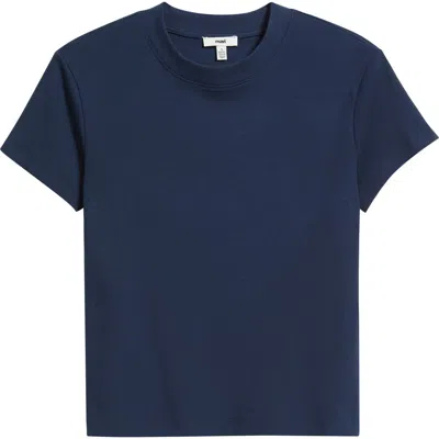 Mavi Jeans Slim Fit Stretch Cotton T-shirt In Blue