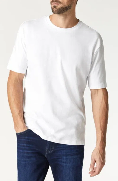 Mavi Jeans Stretch Cotton Crewneck T-shirt In White