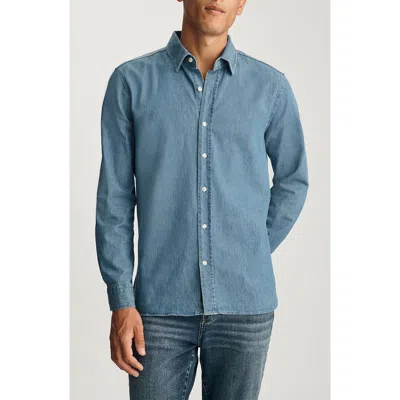 Mavi Jeans Stretch Denim Button-up Shirt In Blue