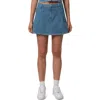 Mavi Jeans Stripe A-line Denim Skirt In Blue Stripe Denim